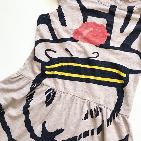 Little PAUL & JOE gray bunny print dress EUC 10A - Picture 2 of 2